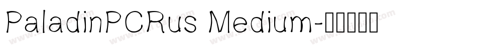PaladinPCRus Medium字体转换